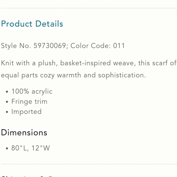 Anthropologie Ashleigh Basketwoven Scarf - Picture 3 of 7